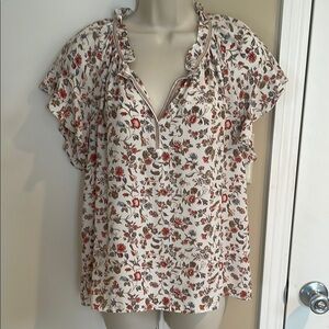 Max Studio floral blouse